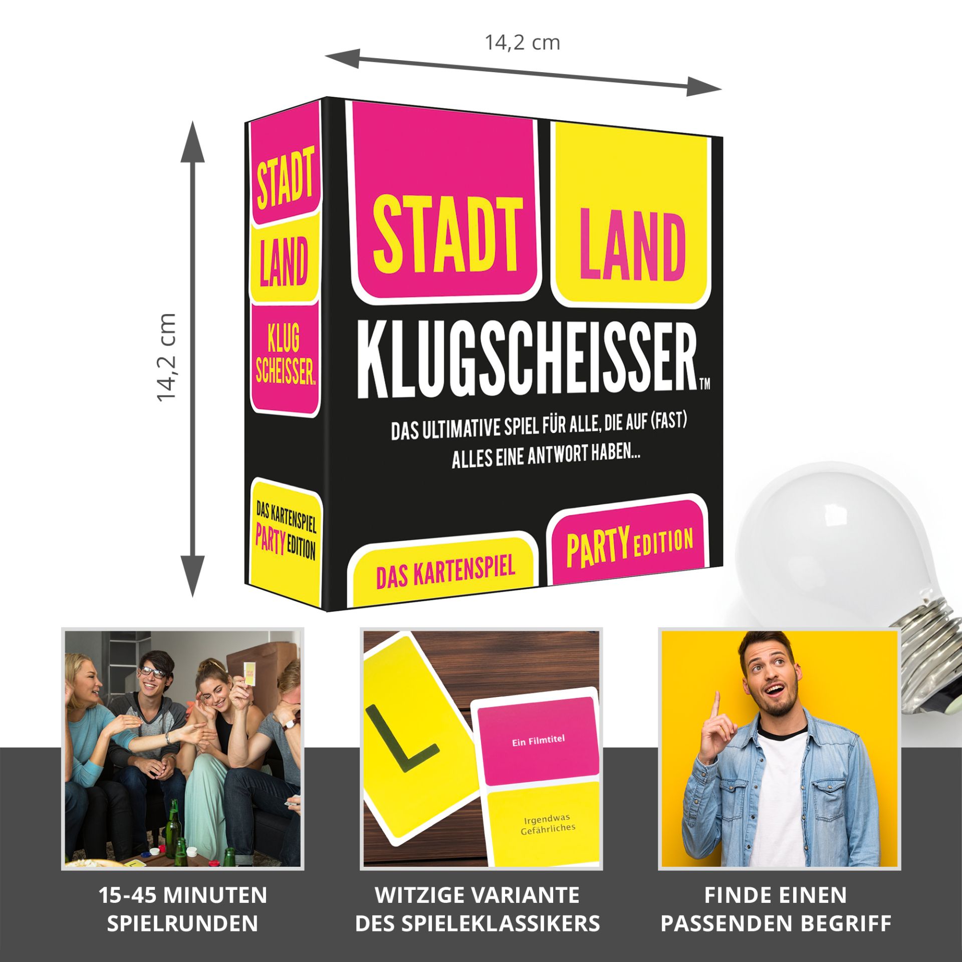 Stadt Land Klugscheisser Kartenspiel Ab Spielern